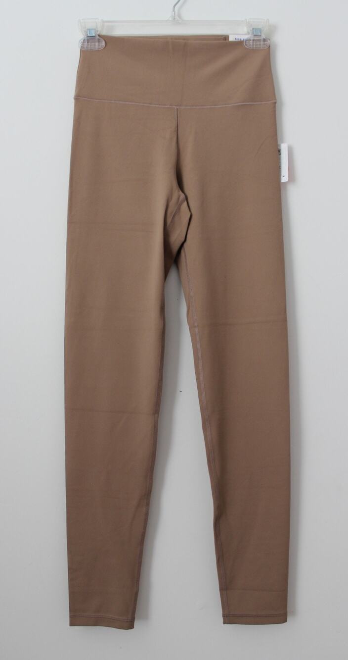 Old Navy Womens High-Waisted StudioSmooth Full-Length Leggings Tan Size M NWT